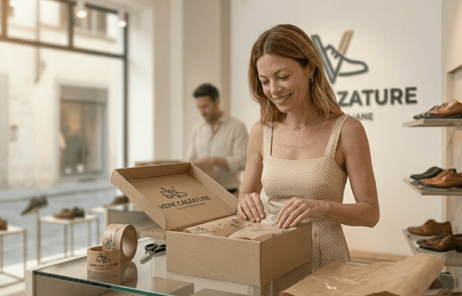 Il nostro team prepara i pacchi con cura